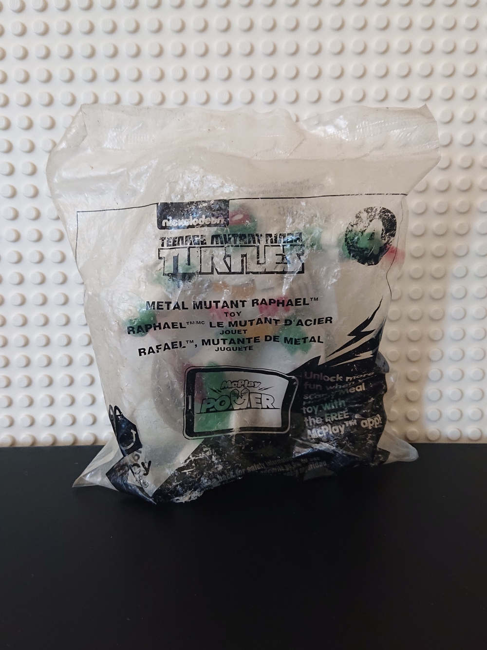 2016 McDonald's TMNT Ninja Turtles - Metal Mutant Raphael - Sealed Mcdonalds Toy
